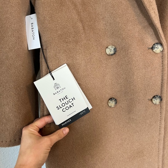 Babaton- The Slouch Coat in Cocoa Sand - Picture 7 of 13